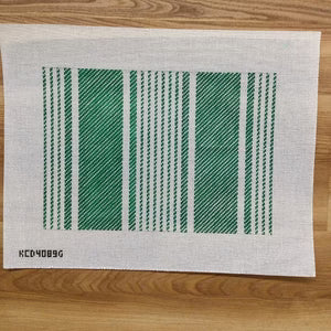 Ticking Pillow Canvas - Green