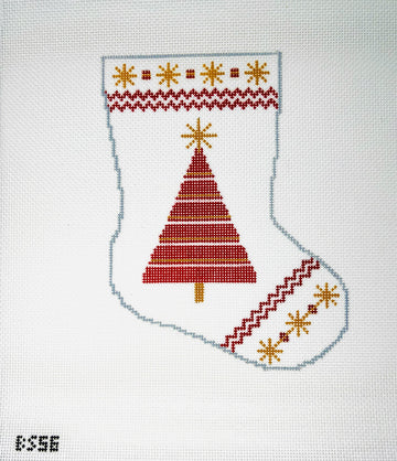 Brightly Shining Tree Ornament Sized Stocking