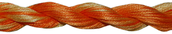 ThreadworX Overdyed Floss | 10721 Orange Swirl