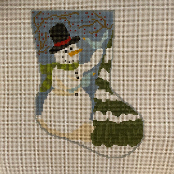 Frosty Midsize Stocking Canvas 13 Mesh