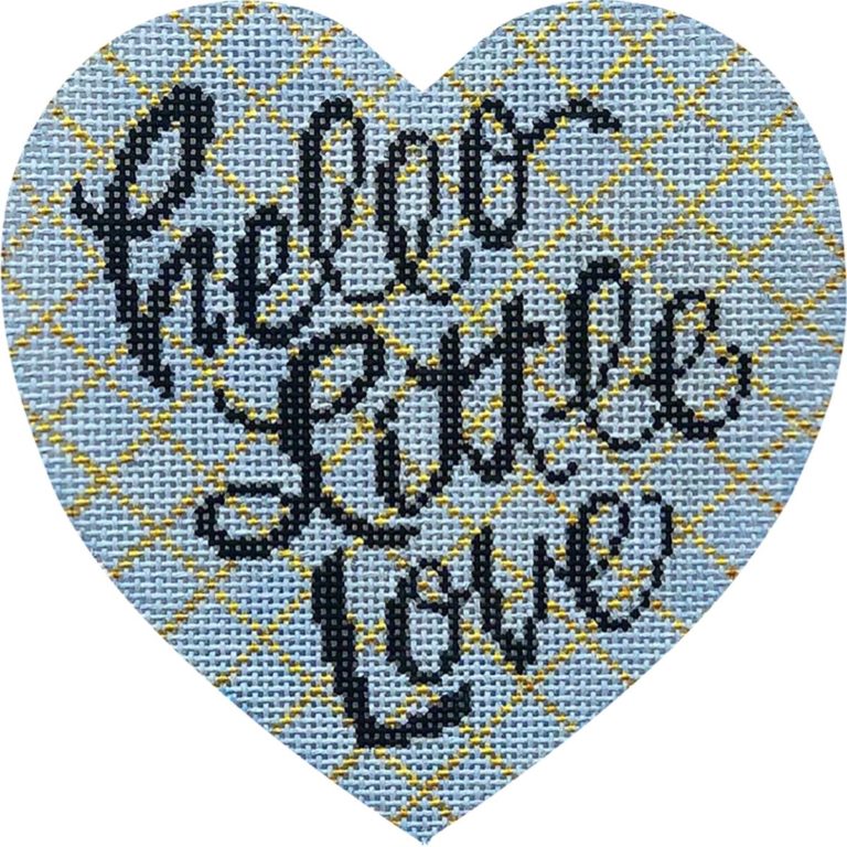 Hello Little Love Heart Blue