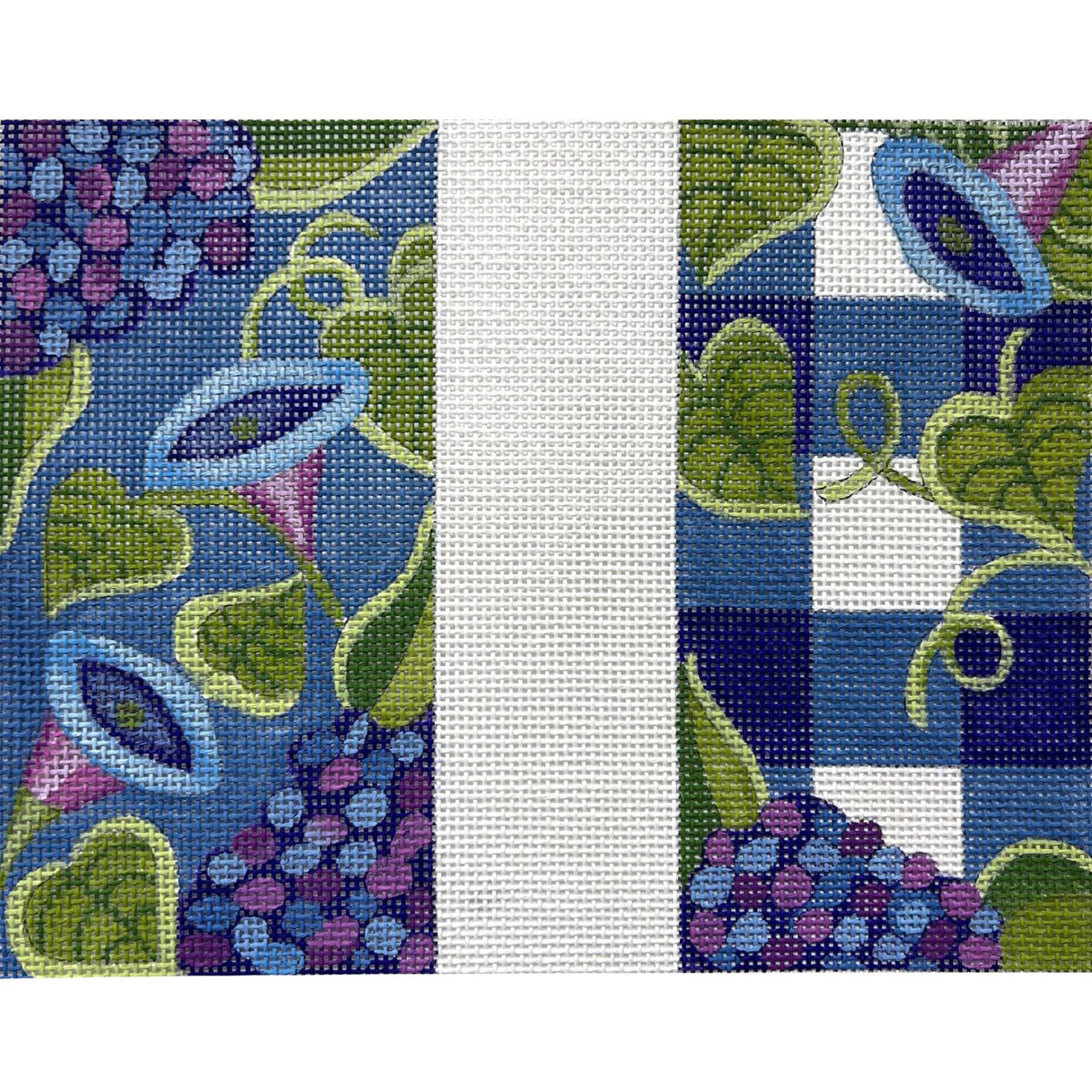 Blue Floral & Gingham Eyeglass