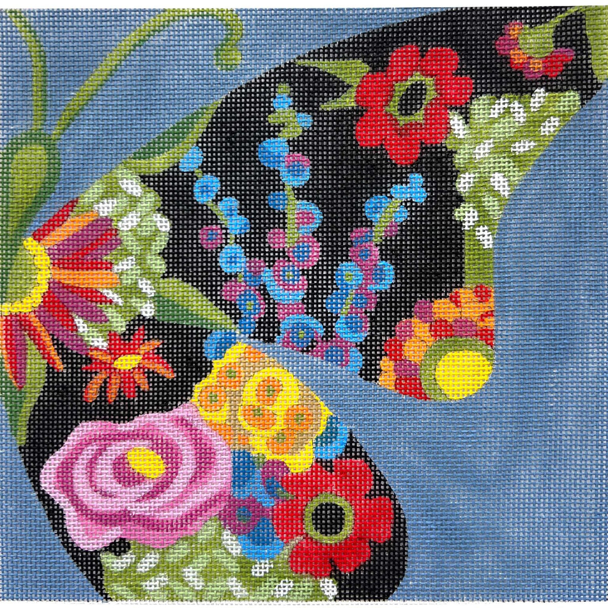 Small Half Butterfly - Blue