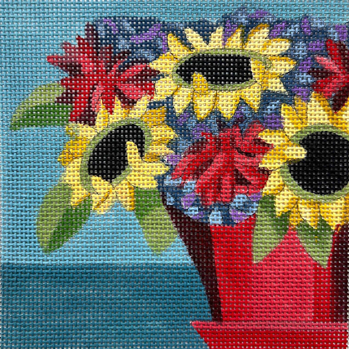 Sunflower Red Pot