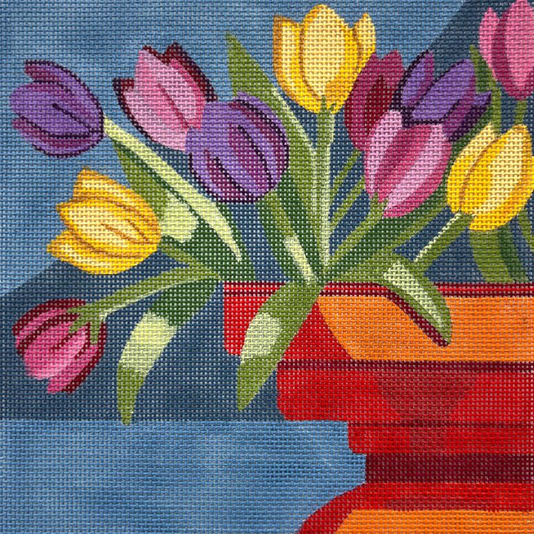 Tulips Red Vase