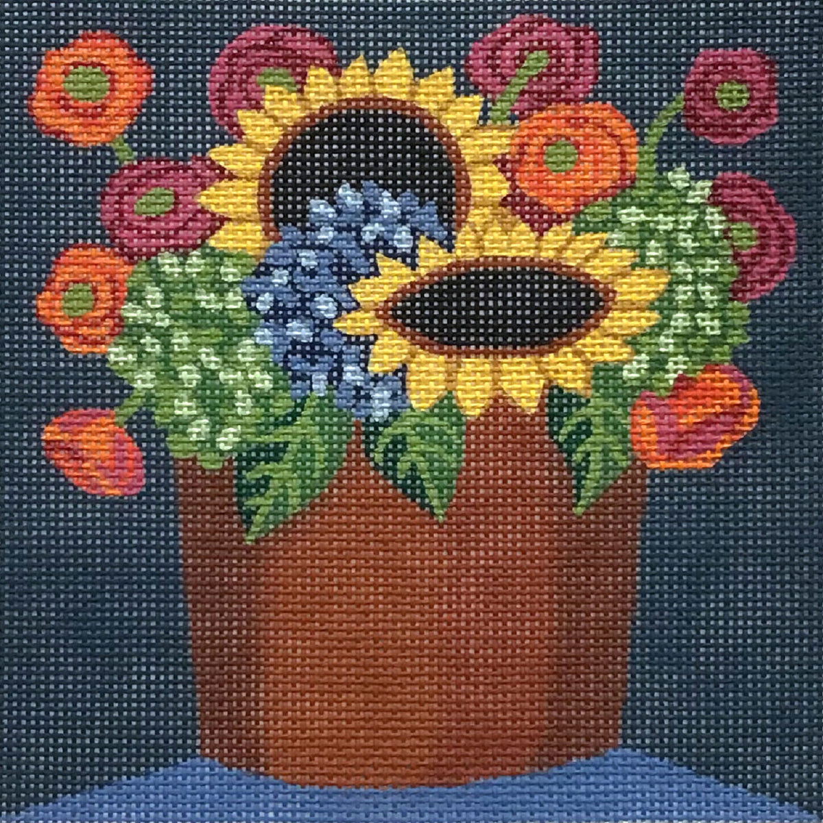 Terra Cotta Sunflowers