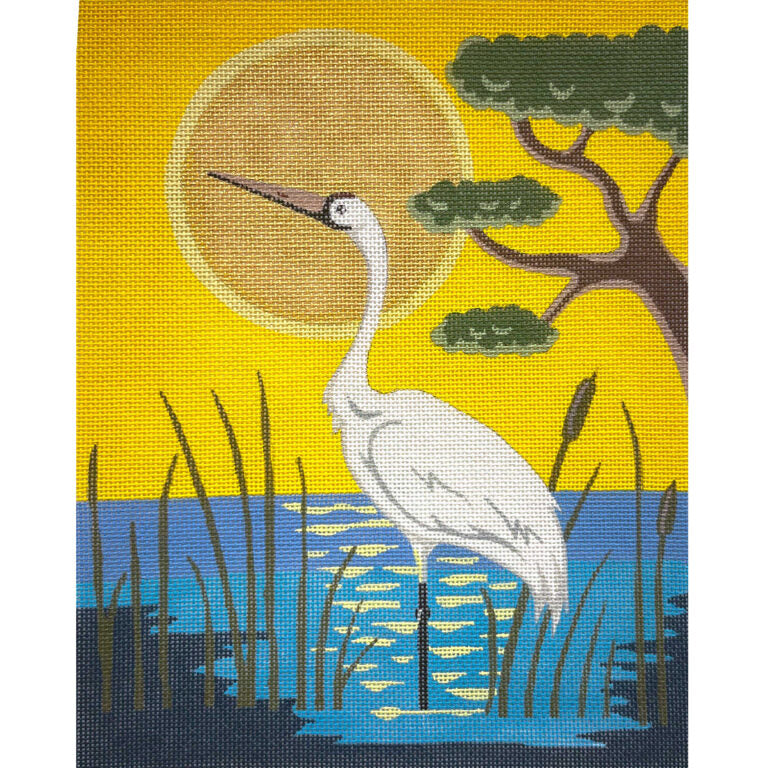 Wading Crane