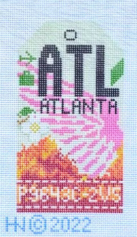 Atlanta Retro Travel Tag