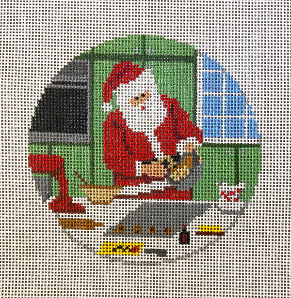 Sporty Baking Santa