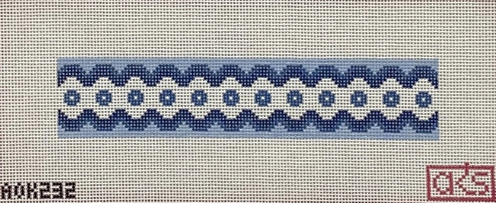 Ric Rac Key Fob Blue