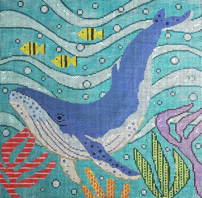 Blue Whale in Coral