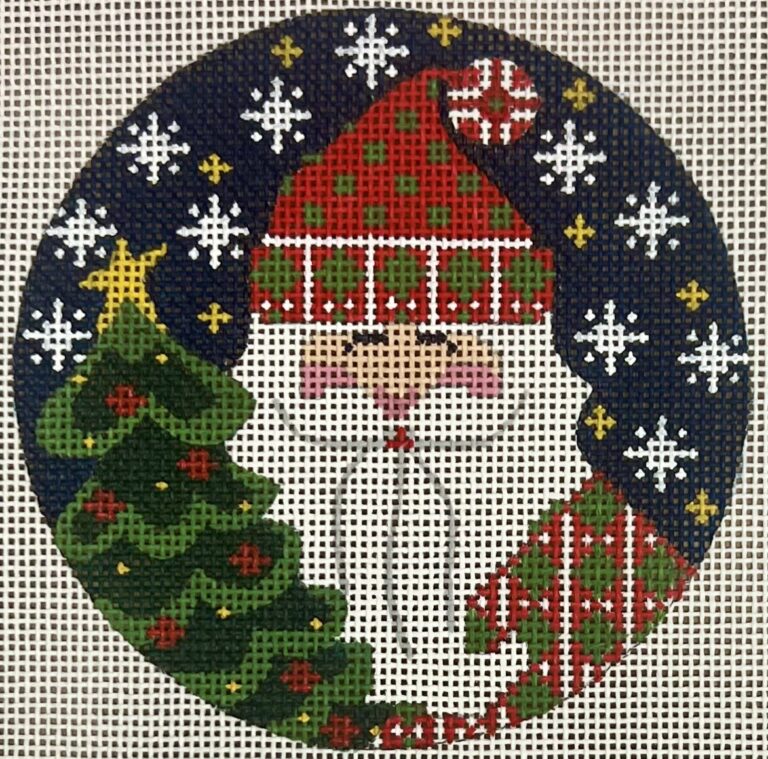 Traditional Santa with Tree