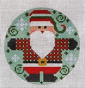 Santa Round Small Checkered Coat Reds