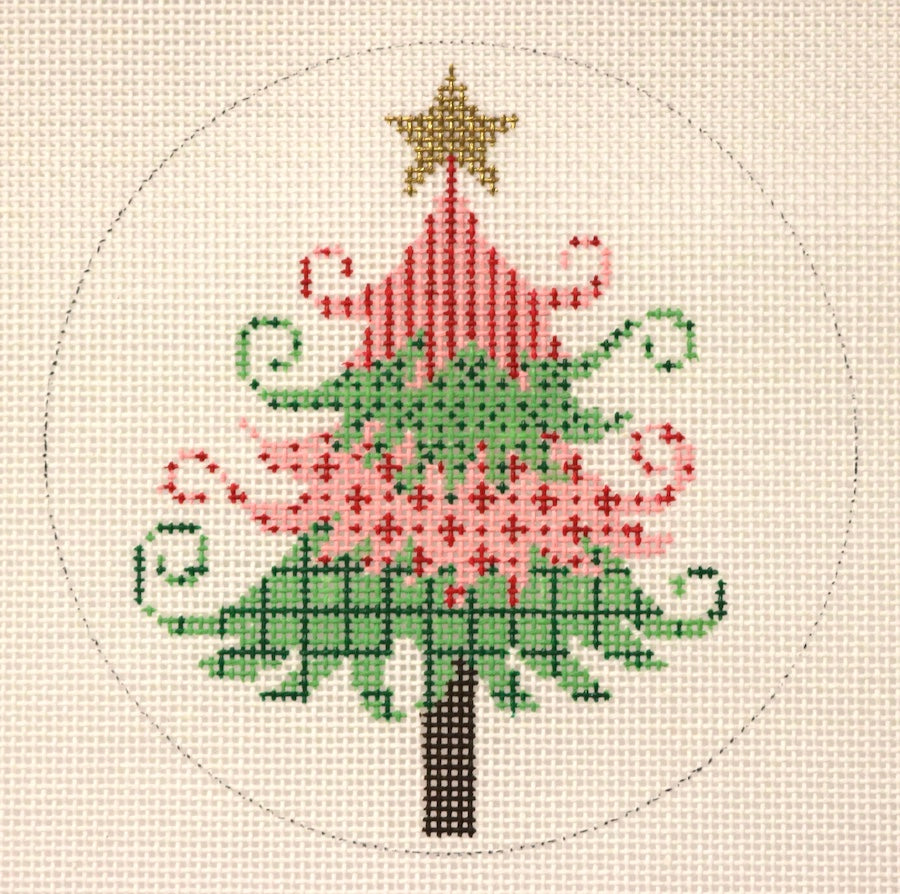 Green Red Xmas Tree