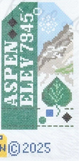 Aspen Vintage Ski Pass Tag