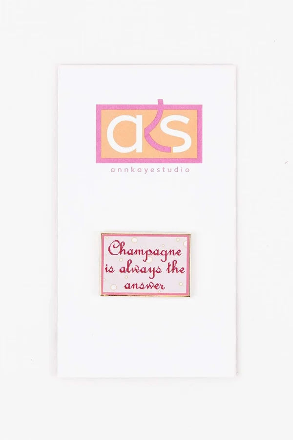 Champagne (pink bubbles) Needleminder