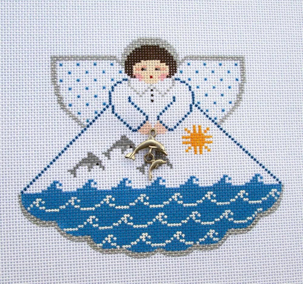 Dolphins Blue & White Angel