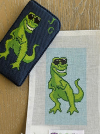 T-Rex with Shades Eyeglass Case