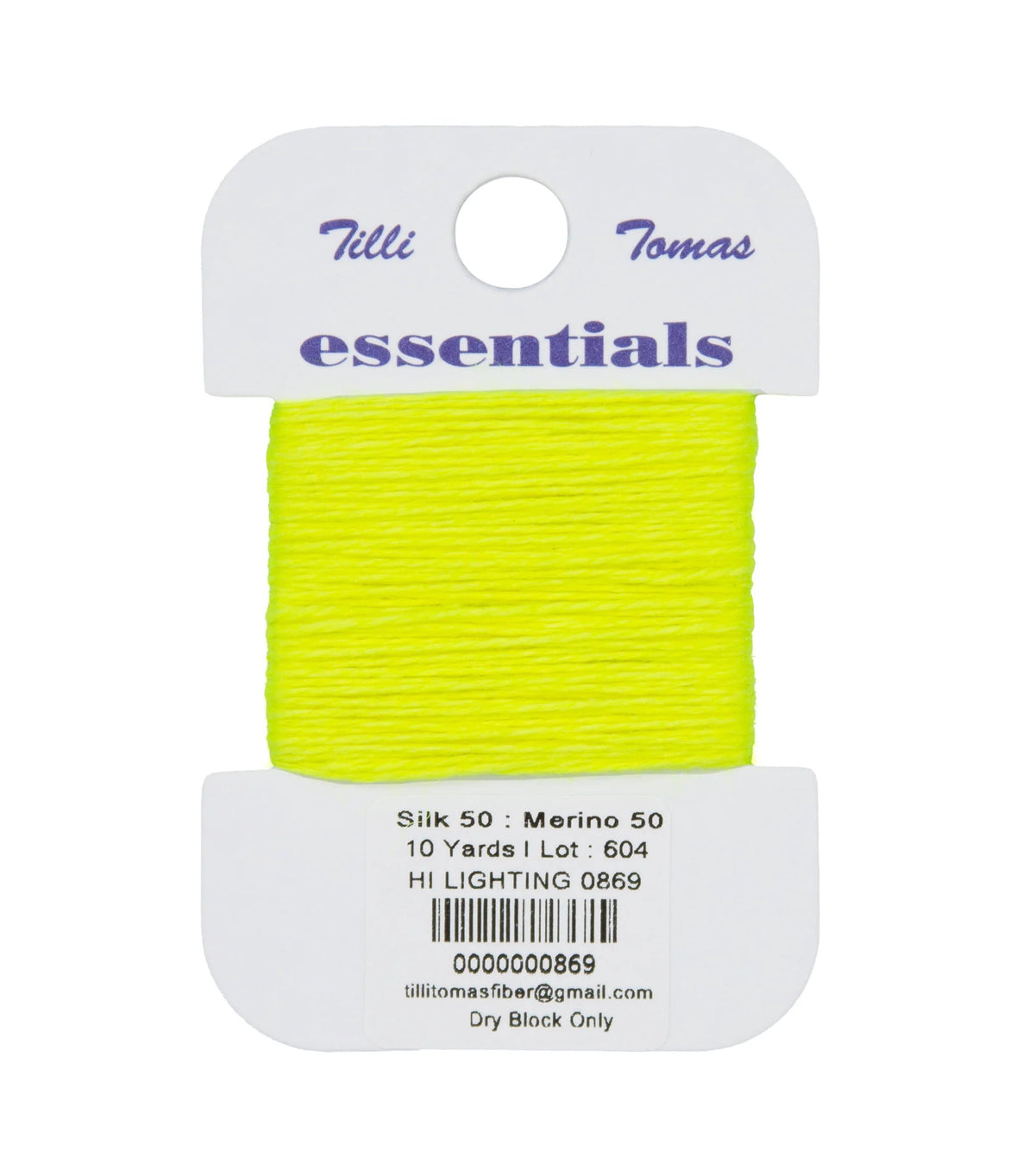 Essentials Neon 10 Yd Card | E-869 Hi-Lighting