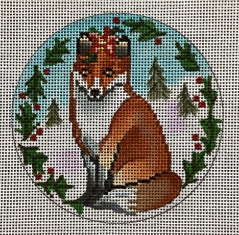 Christmas Fox Ornament