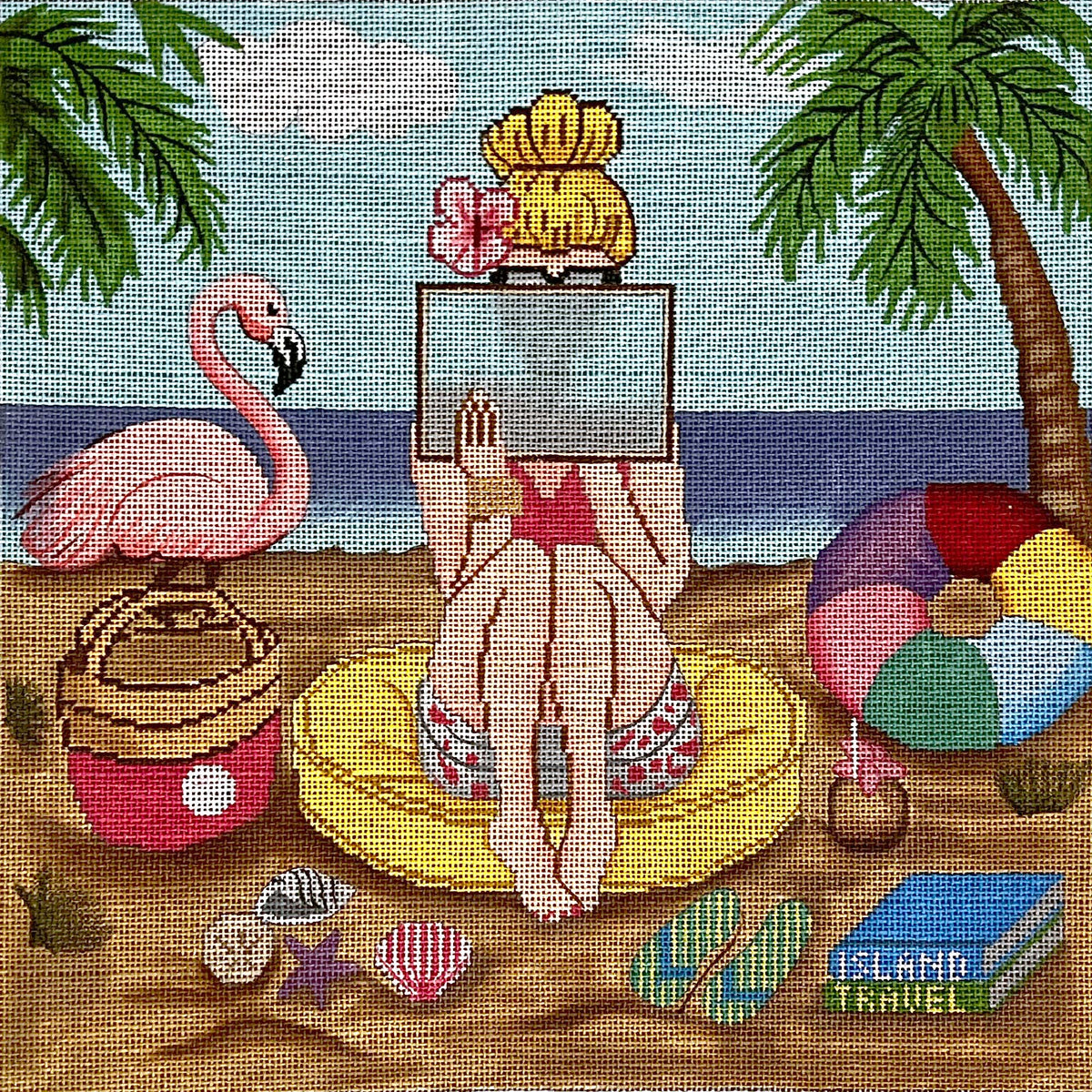 Stitching Girl Beach