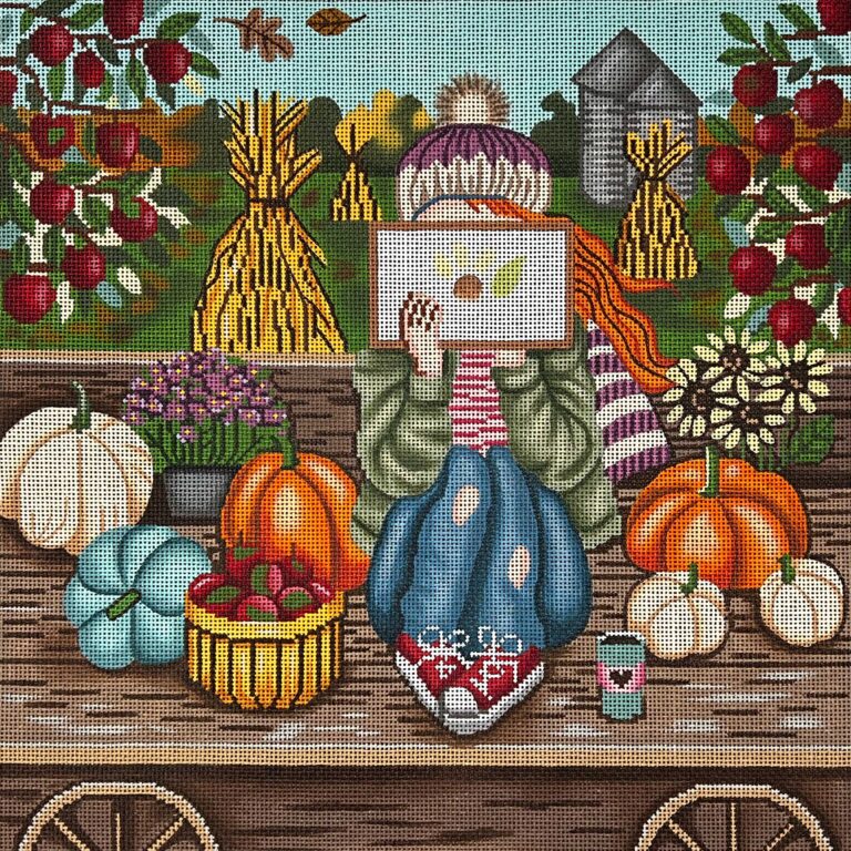 Stitching Girl Fall