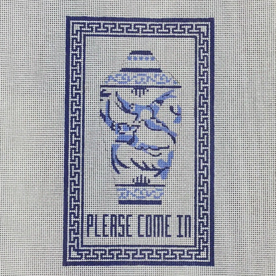 Blue Ginger Jar - Please Come In -Trunk Show