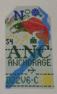 Anchorage Retro Travel Tag