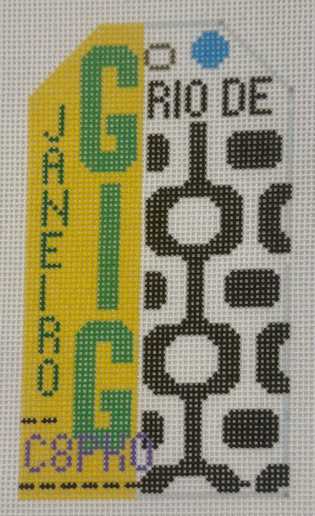 Rio De Janeiro Retro Travel Tag