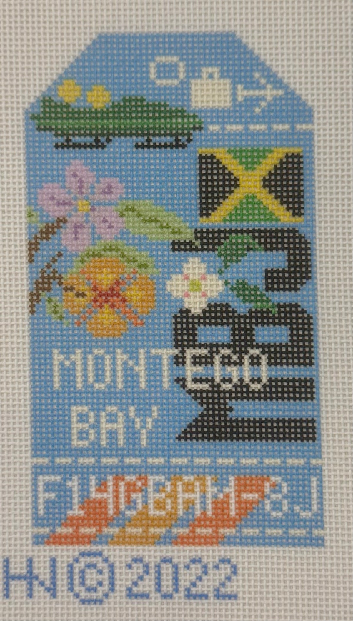 Montego Bay Retro Travel Tag