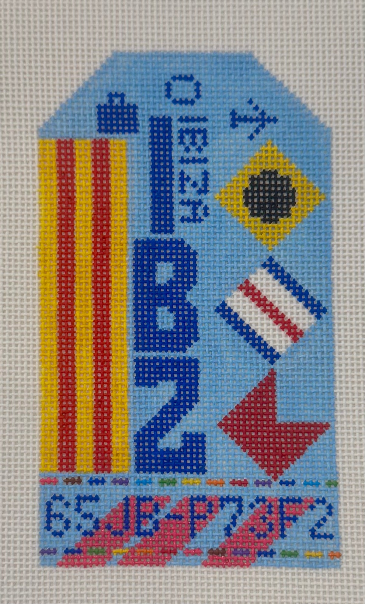 Ibiza Retro Travel Tag
