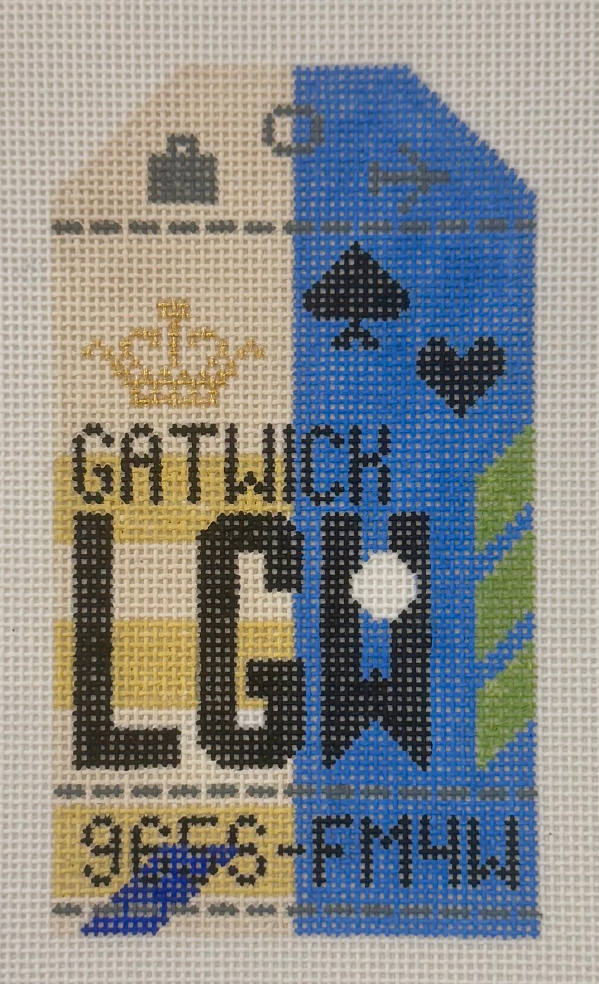 Gatwick Retro Travel Tag