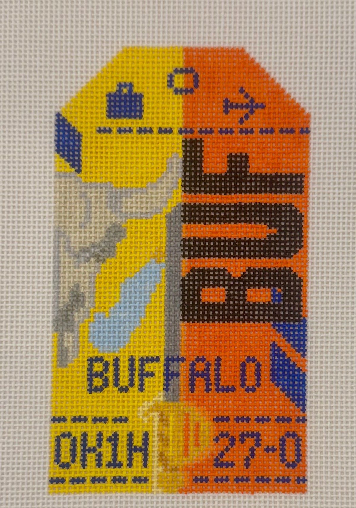 Buffalo Retro Travel Tag