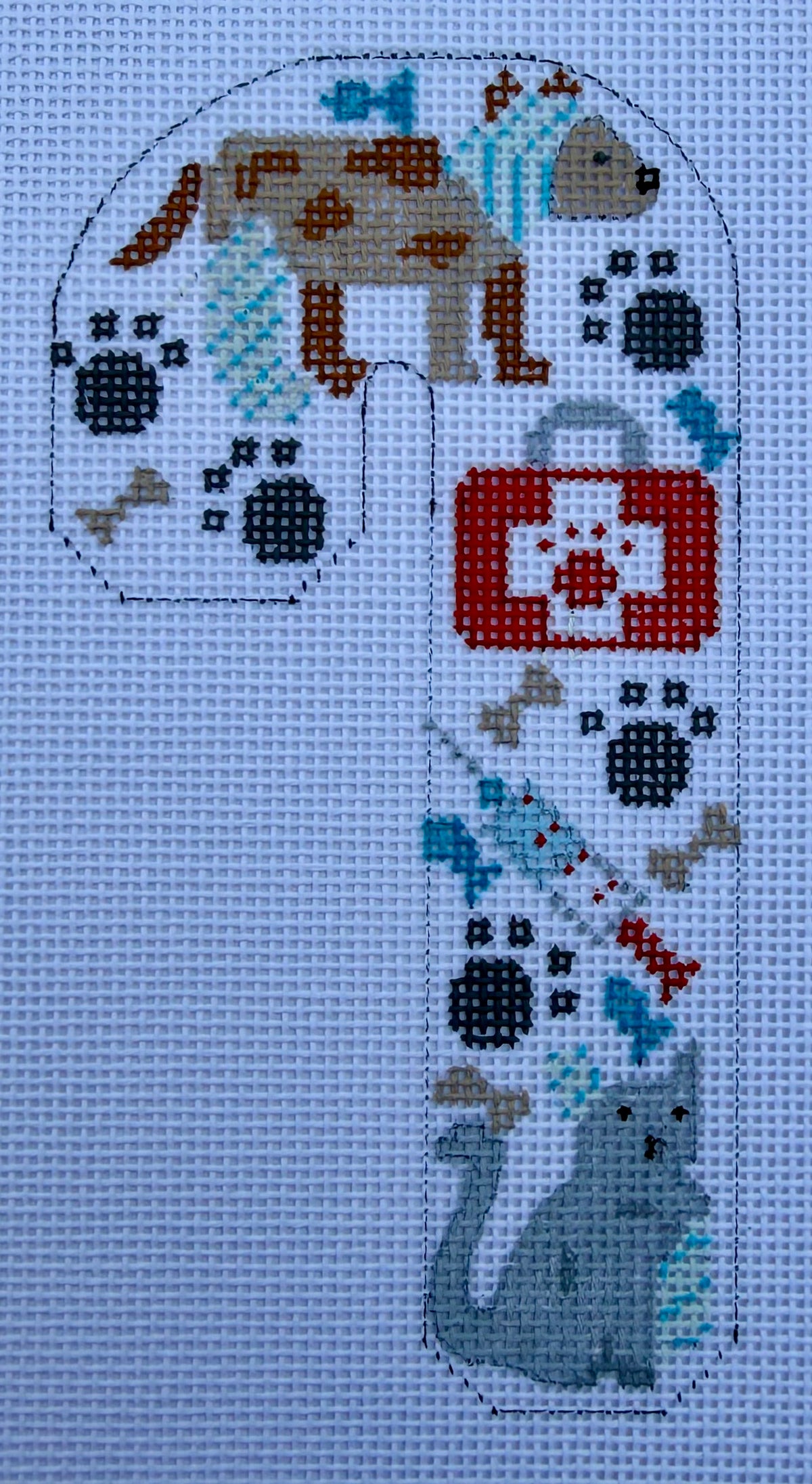 Veterinarian Candy Cane