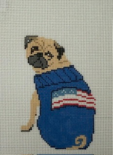 Pug In US Sweater
