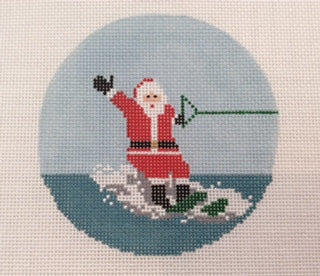 Sporty Santa - Waterskiing