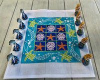 Mermaids & Dolphins Tic Tac Toe Board & Pieces