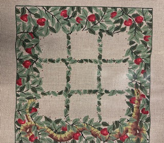 Vine with Berries Tic Tac Toe Board (no pieces)