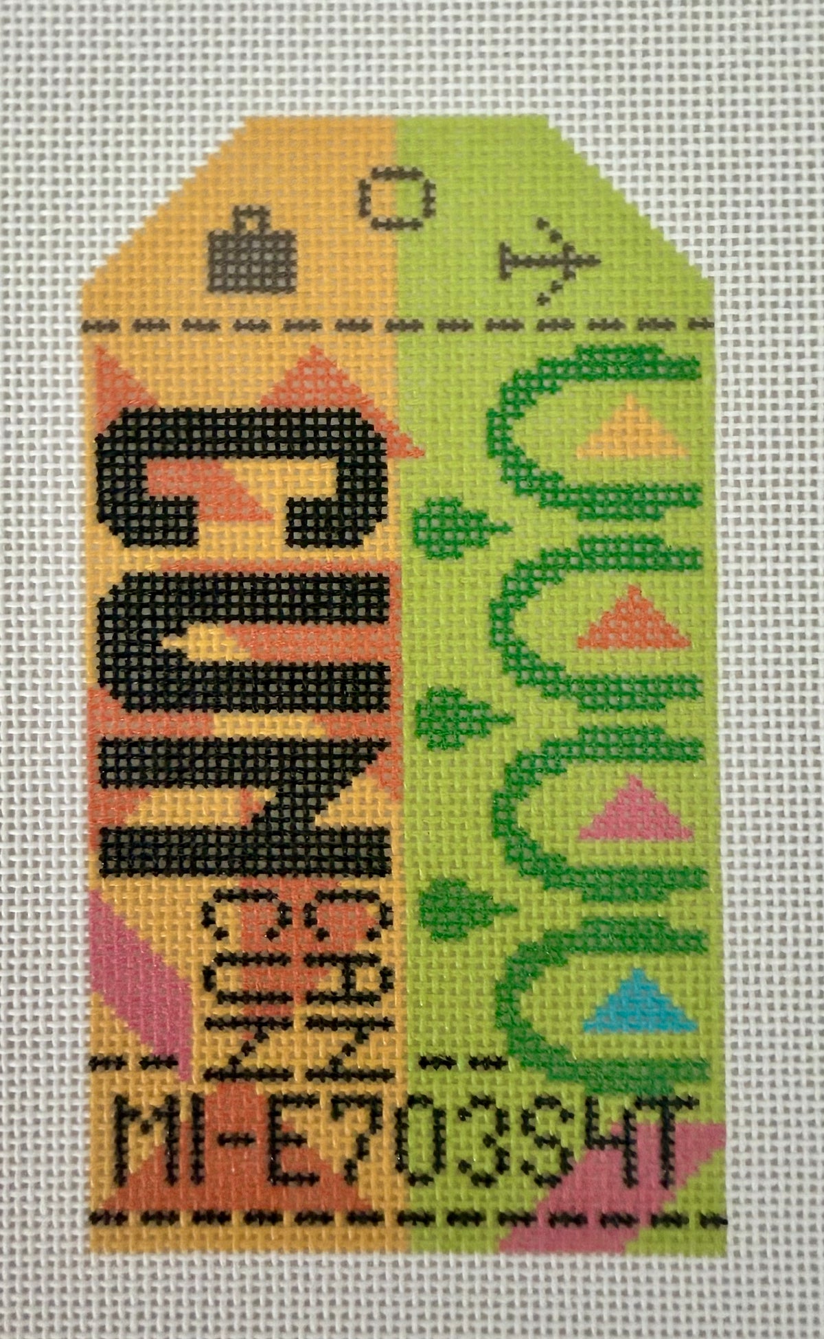 Cancun Retro Travel Tag
