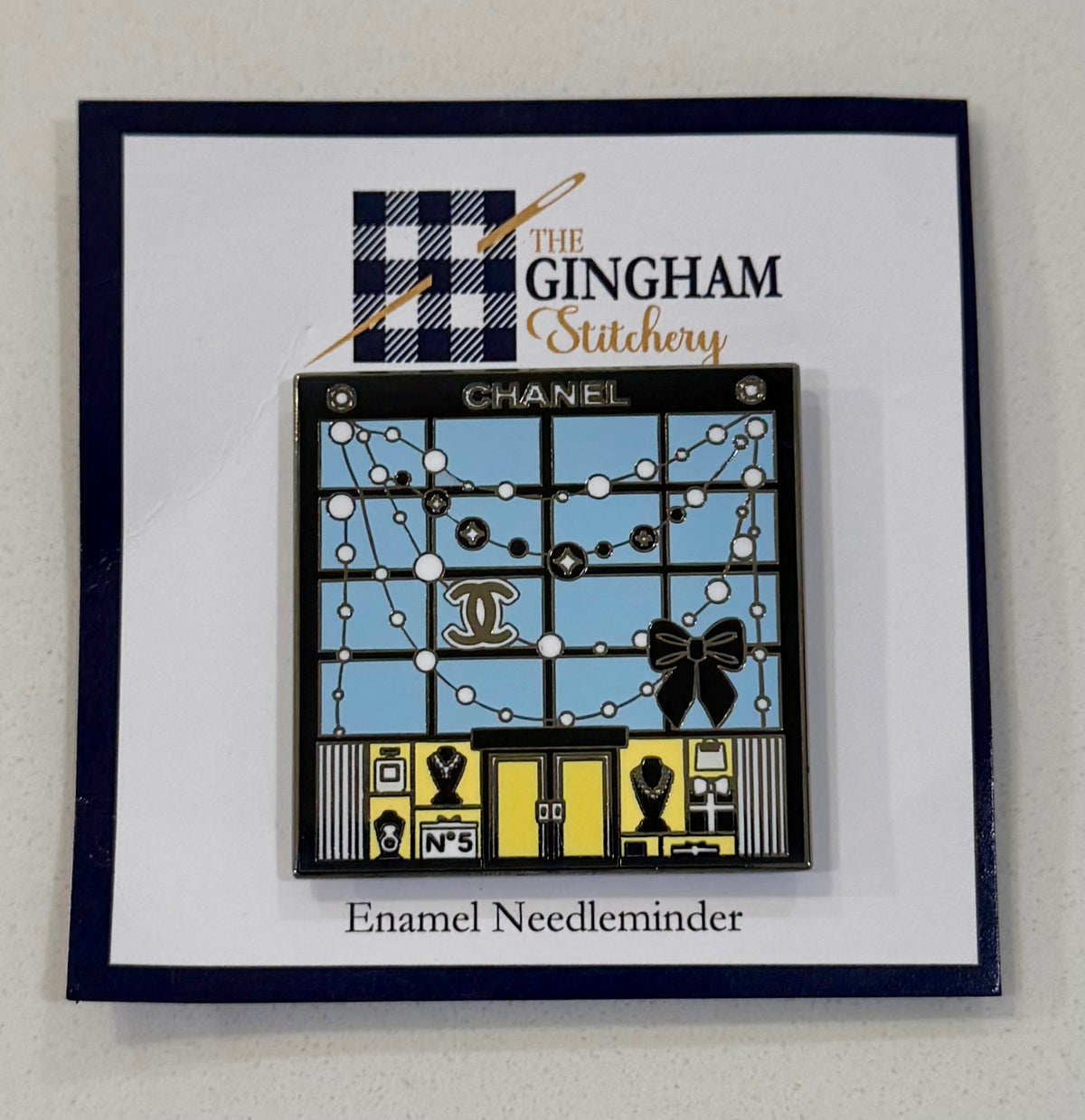 Designer Storefront Needle Minder - "CC"