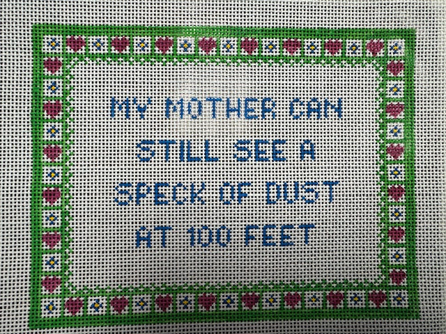 My Mother can still see a Speck of Dust