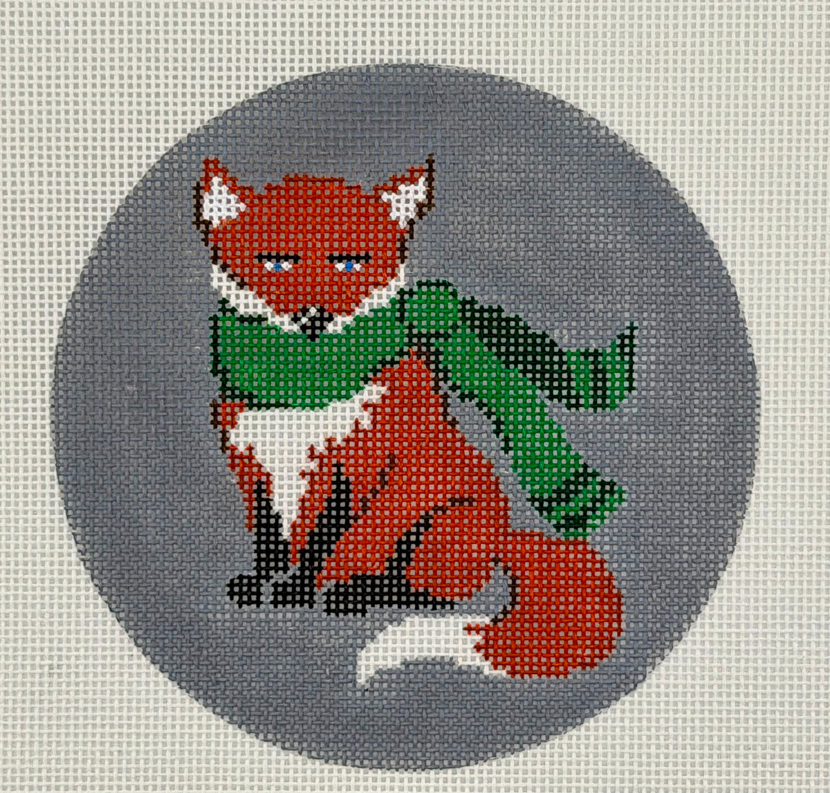 Red Fox with Green Scarf