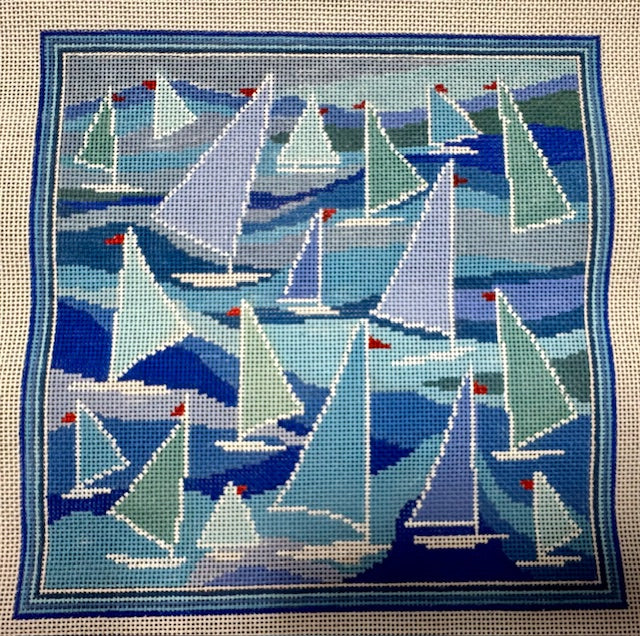 Sailboats Pillow