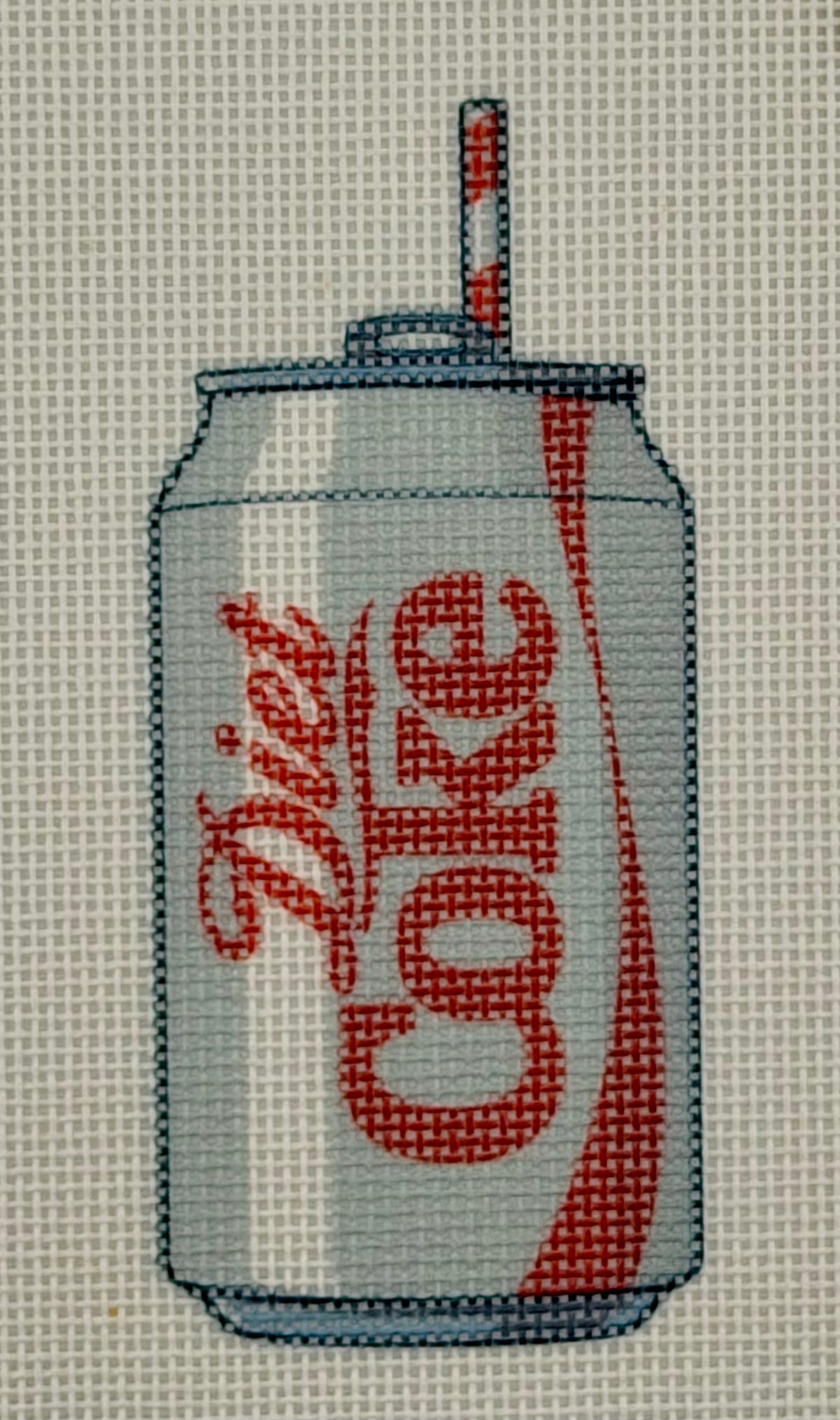 Diet Coke Can with Straw