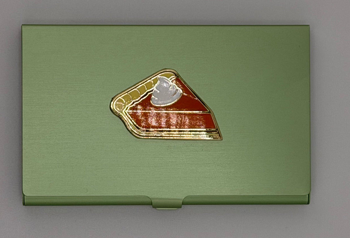 Pumpkin Pie on Lime Green Magnetic Needle Case