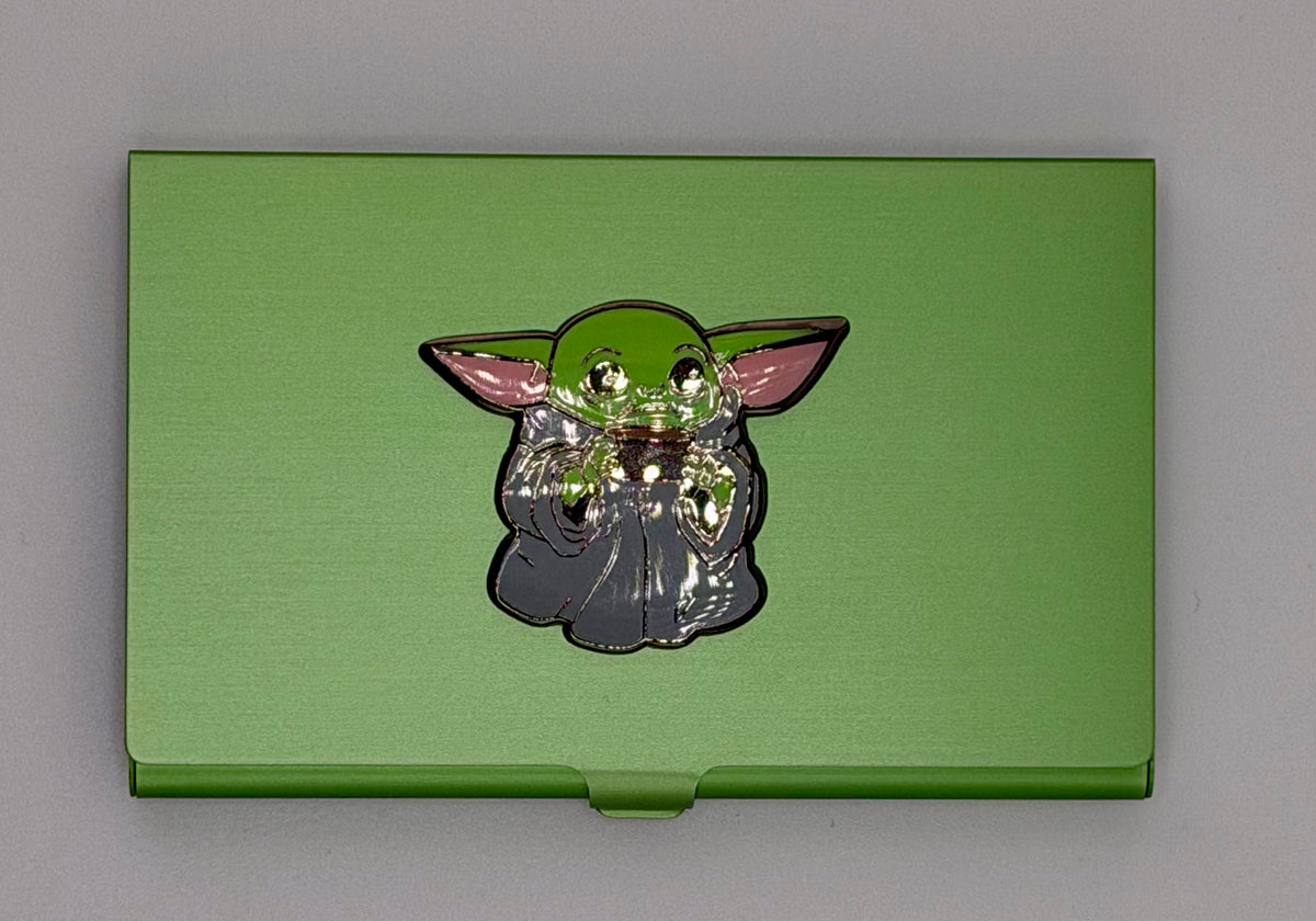 Yoda on Lime Green Magnetic Needle Case