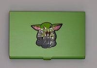 Yoda on Lime Green Magnetic Needle Case