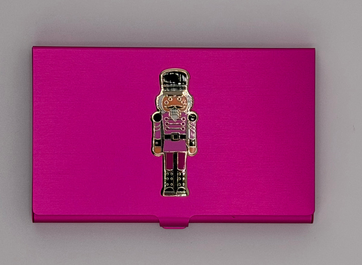 Pink Nutcracker on Hot Pink Magnetic Needle Case