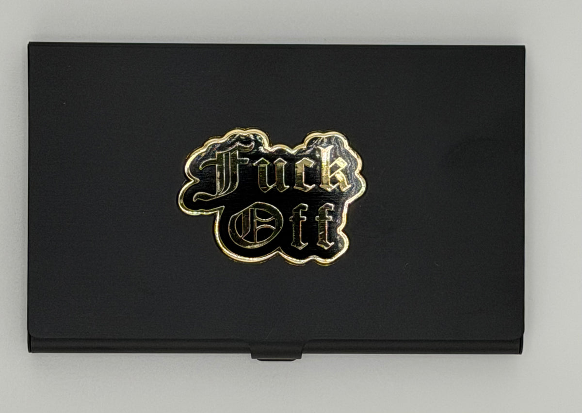F*** Off on Black Magnetic Needle Case