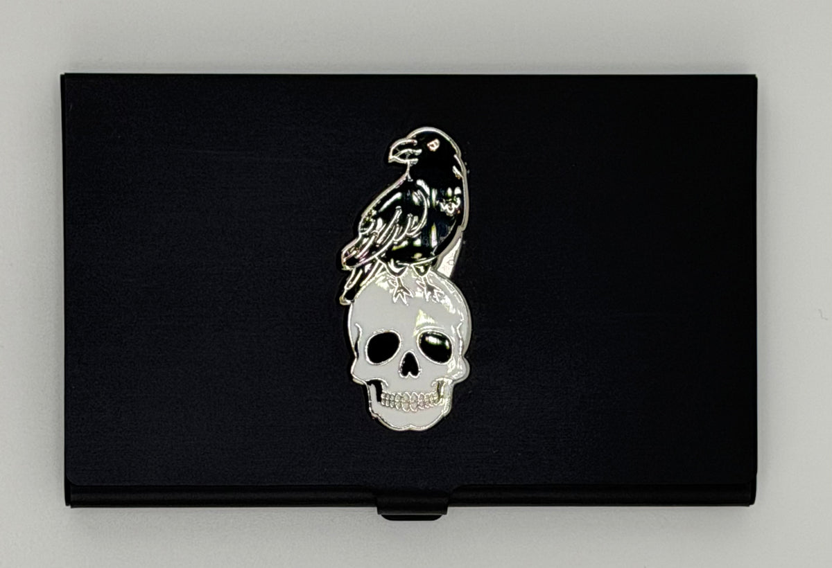 Crow & Skull Magnetic Needle Case